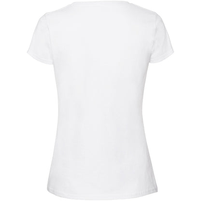 Snow - Back - Fruit Of The Loom Womens-Ladies Ringspun Premium T-Shirt