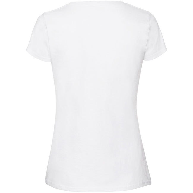 Snow - Back - Fruit Of The Loom Womens-Ladies Ringspun Premium T-Shirt