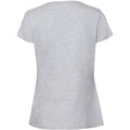 Ash Grey - Back - Fruit Of The Loom Womens-Ladies Ringspun Premium T-Shirt
