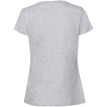 Taupe Grey - Back - Fruit Of The Loom Womens-Ladies Ringspun Premium T-Shirt