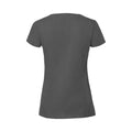 Pencil Grey - Back - Fruit Of The Loom Womens-Ladies Ringspun Premium T-Shirt