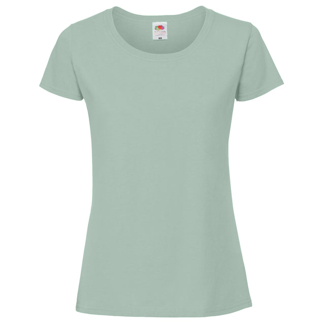 Sage - Front - Fruit Of The Loom Womens-Ladies Ringspun Premium T-Shirt
