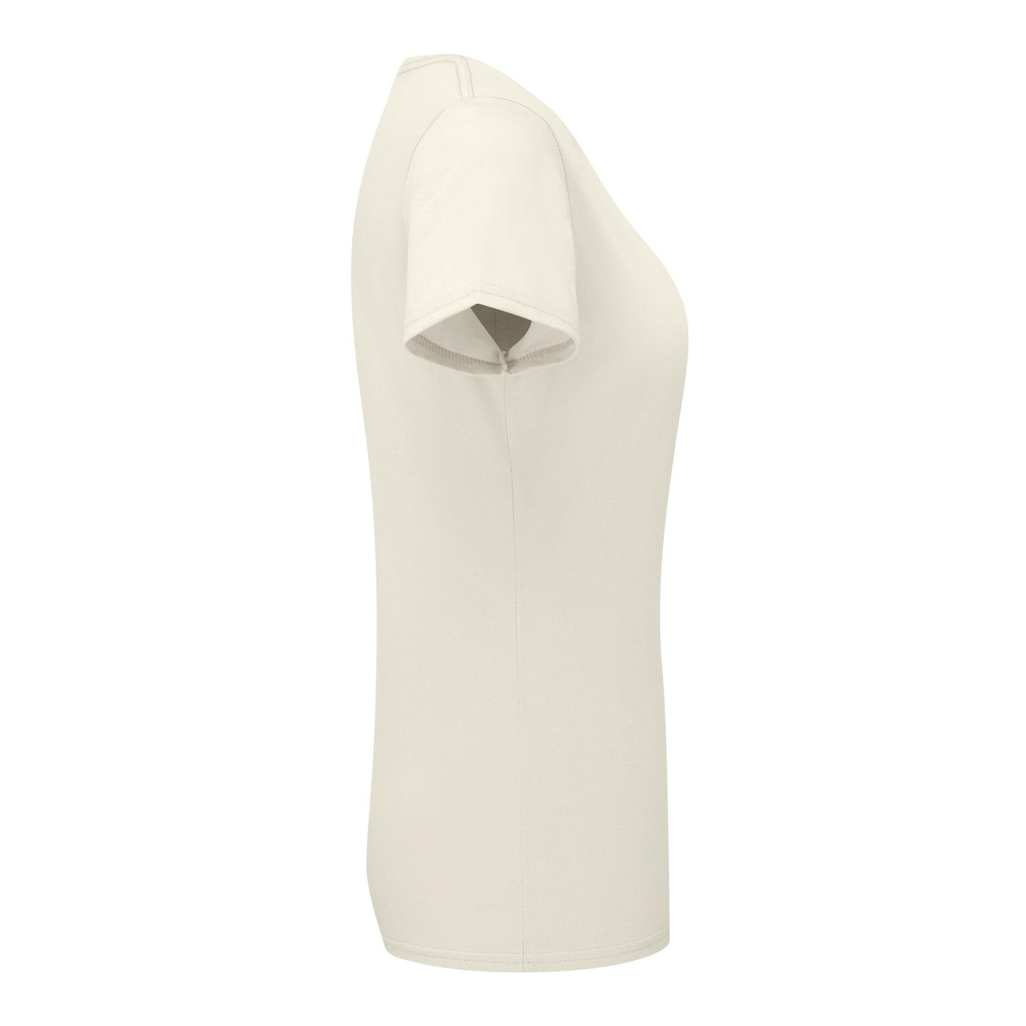Natural - Side - Fruit Of The Loom Womens-Ladies Ringspun Premium T-Shirt