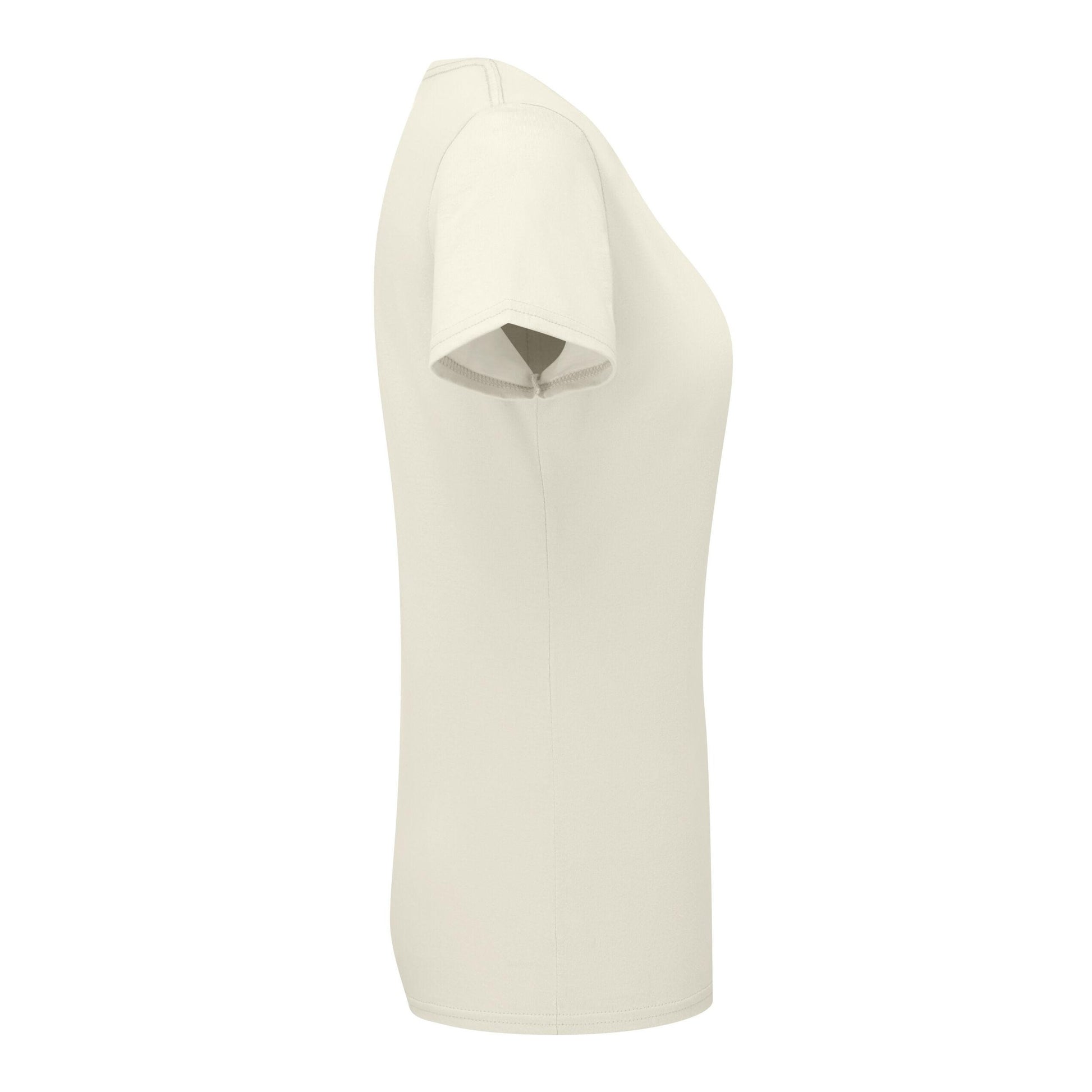 Natural - Side - Fruit Of The Loom Womens-Ladies Ringspun Premium T-Shirt