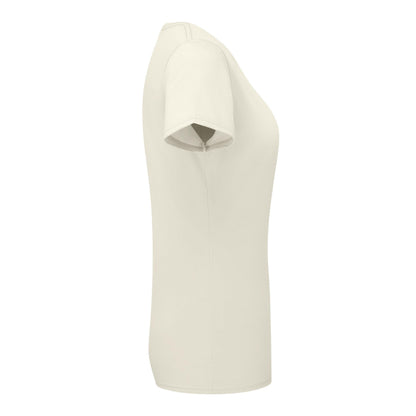 Natural - Side - Fruit Of The Loom Womens-Ladies Ringspun Premium T-Shirt