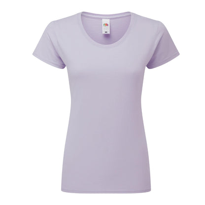 Soft Lavender - Front - Fruit Of The Loom Womens-Ladies Ringspun Premium T-Shirt