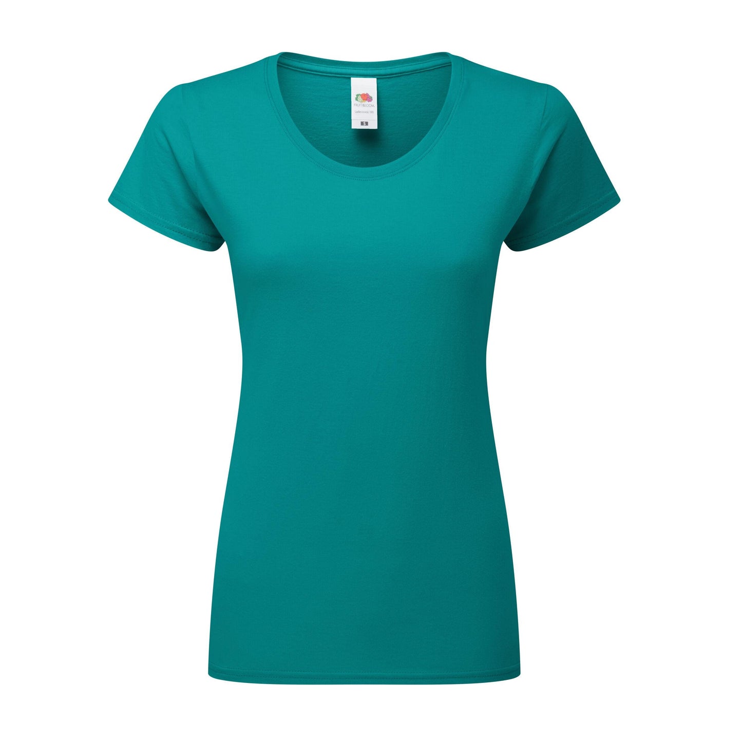 Ocean Teal - Front - Fruit Of The Loom Womens-Ladies Ringspun Premium T-Shirt