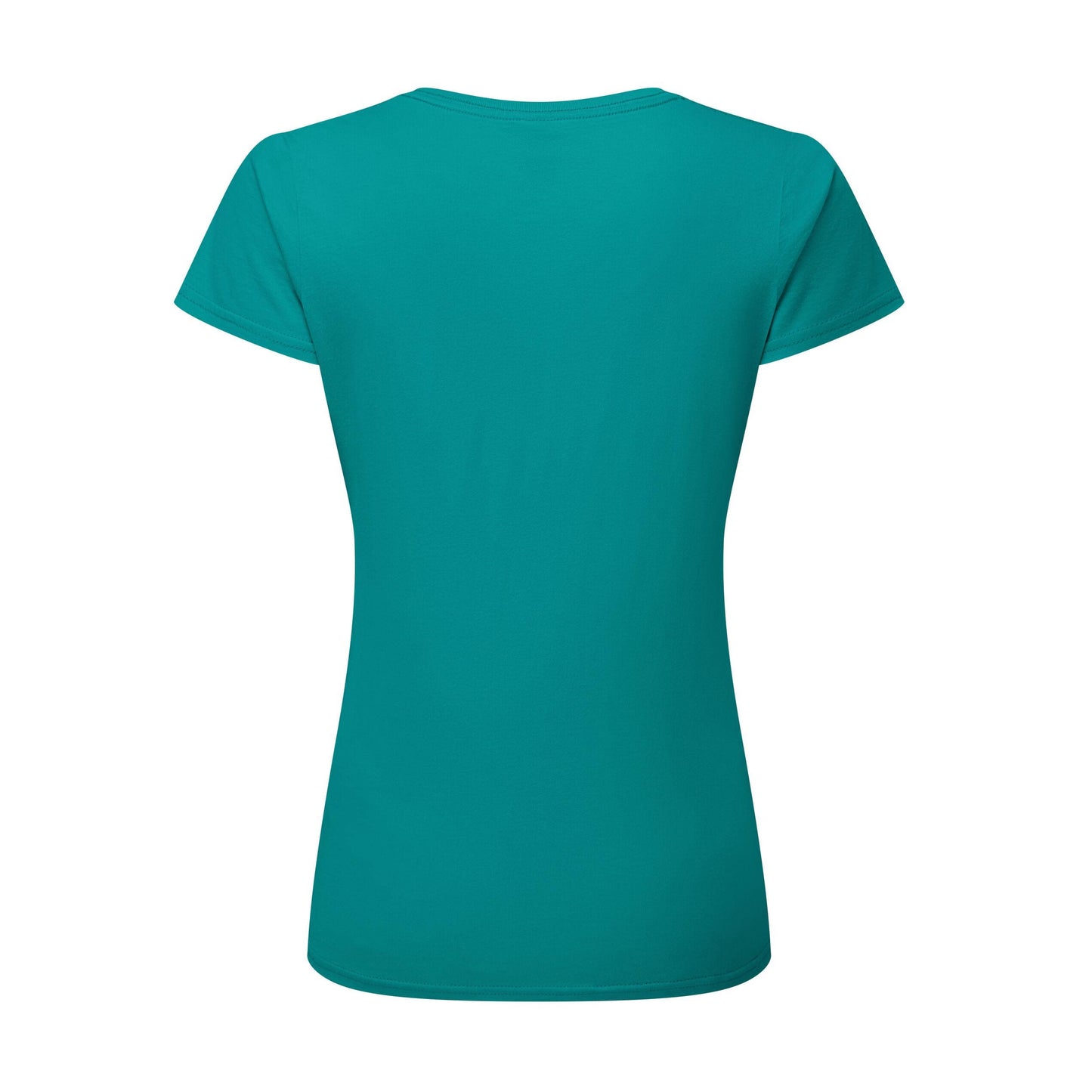 Ocean Teal - Back - Fruit Of The Loom Womens-Ladies Ringspun Premium T-Shirt