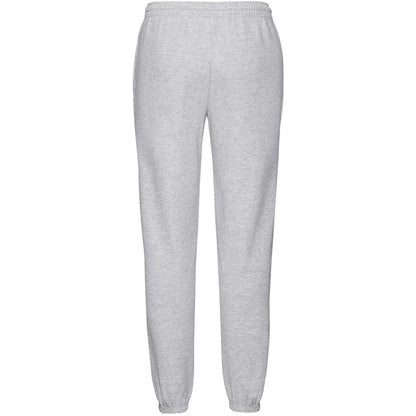 Heather Grey - Side - Fruit Of The Loom Mens Elasticated Cuff Jog Pants - Jogging Bottoms