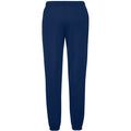 Navy - Back - Fruit Of The Loom Mens Elasticated Cuff Jog Pants - Jogging Bottoms