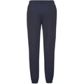 Deep Navy - Back - Fruit Of The Loom Mens Elasticated Cuff Jog Pants - Jogging Bottoms