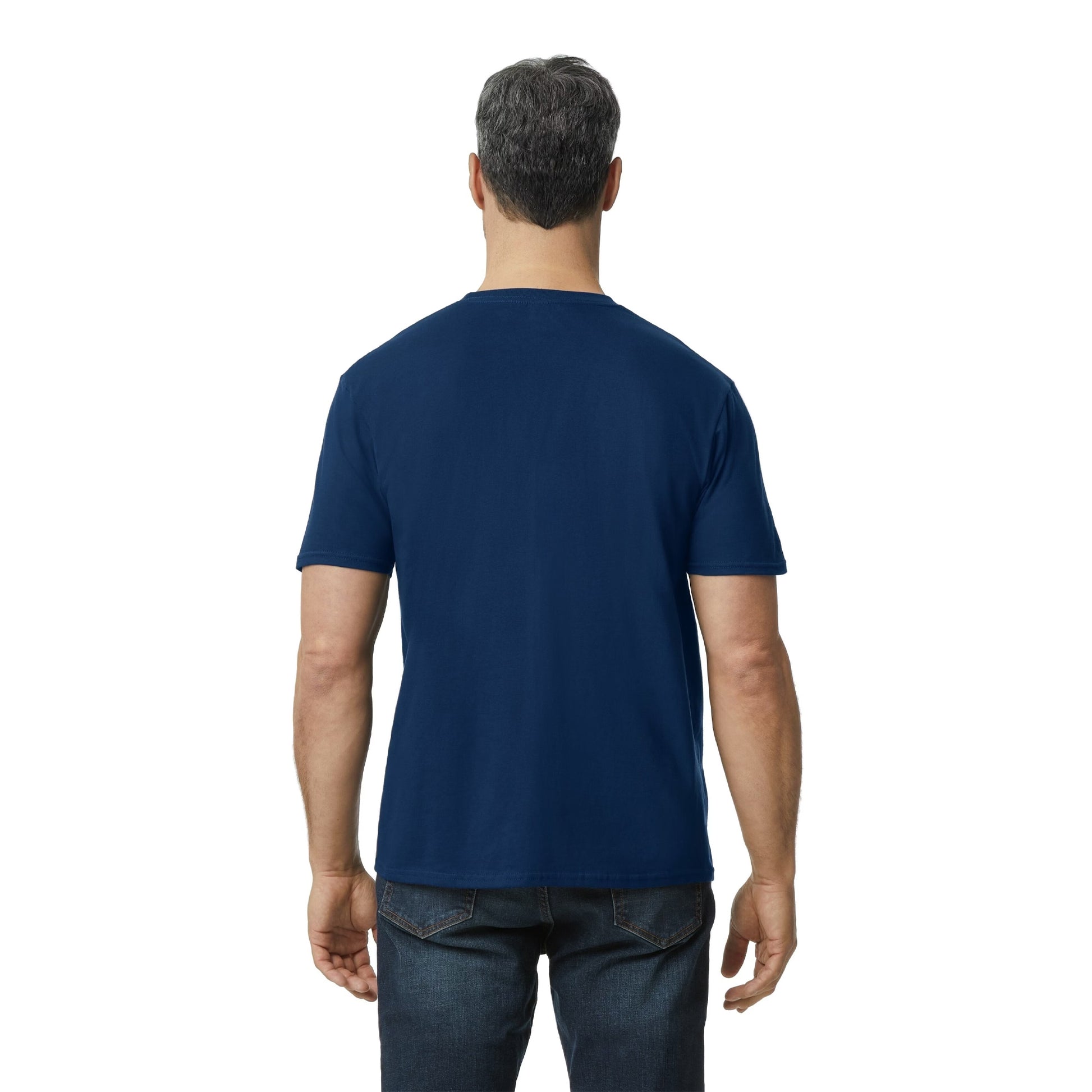 Navy Blue - Back - Gildan Mens Fashion T-Shirt