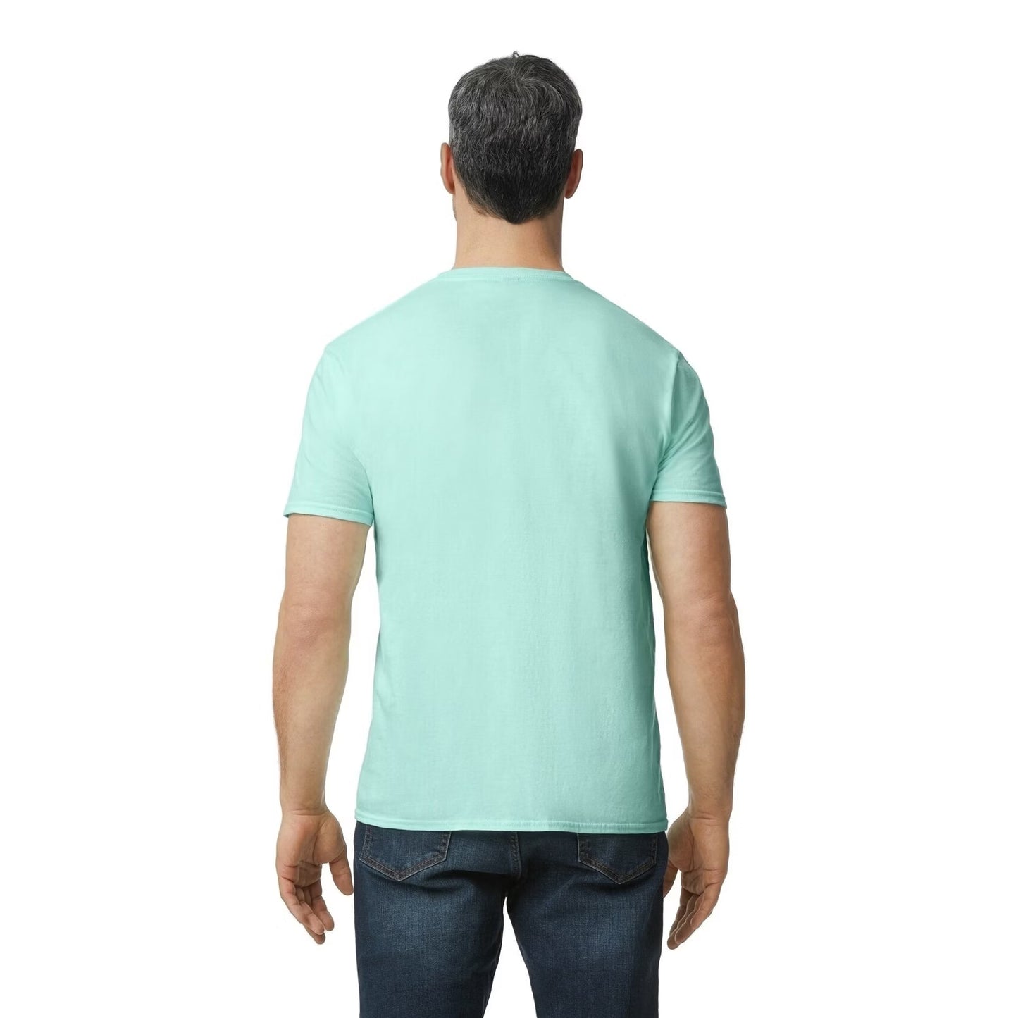 Teal Ice - Back - Gildan Mens Fashion T-Shirt