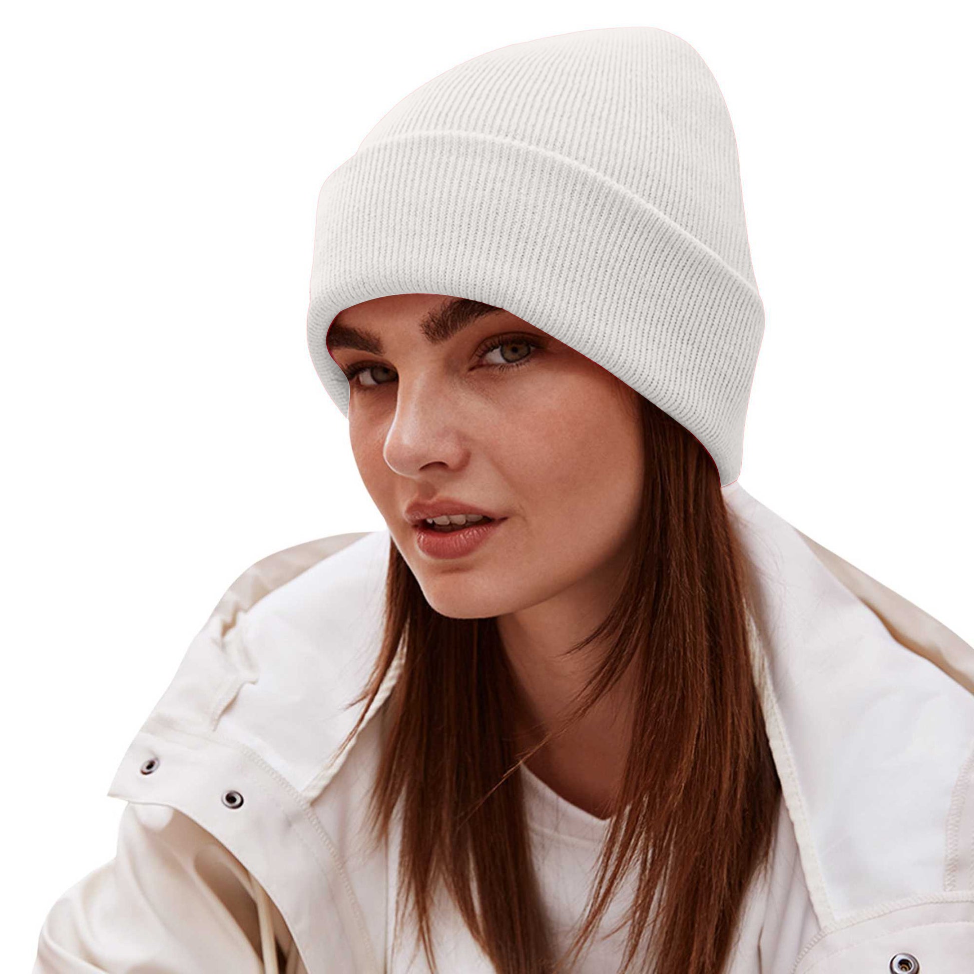 Sand - Side - Beechfield Unisex Adults Original Cuffed Beanie