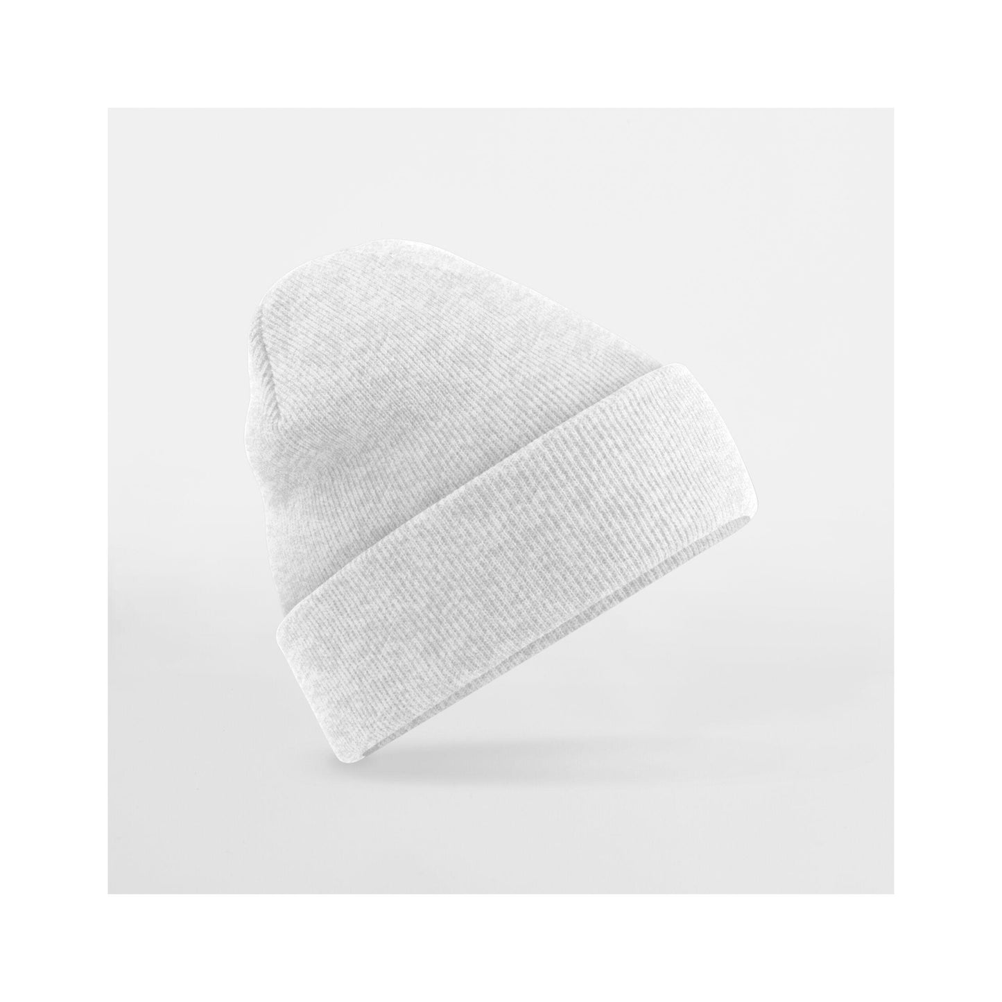 Cloudy Grey - Front - Beechfield Unisex Adults Original Cuffed Beanie