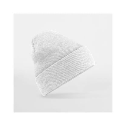 Cloudy Grey - Front - Beechfield Unisex Adults Original Cuffed Beanie