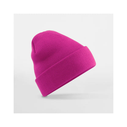 Festival Fuchsia - Front - Beechfield Unisex Adults Original Cuffed Beanie