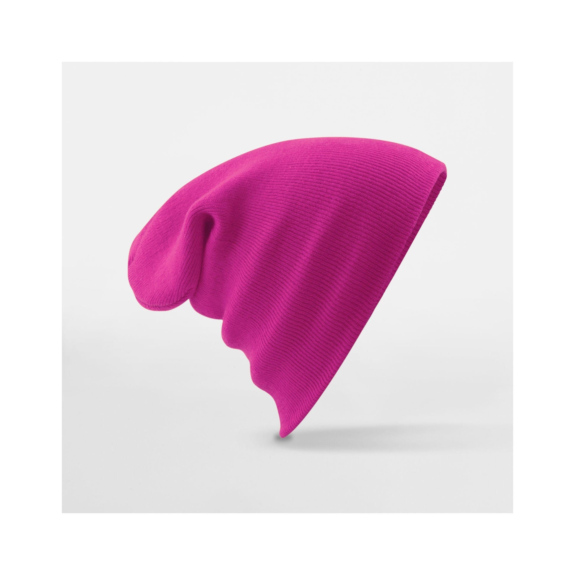 Festival Fuchsia - Back - Beechfield Unisex Adults Original Cuffed Beanie