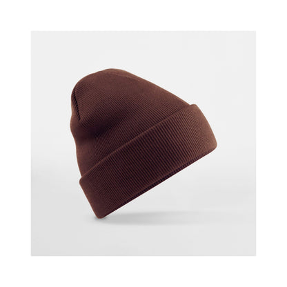 Walnut - Front - Beechfield Unisex Adults Original Cuffed Beanie