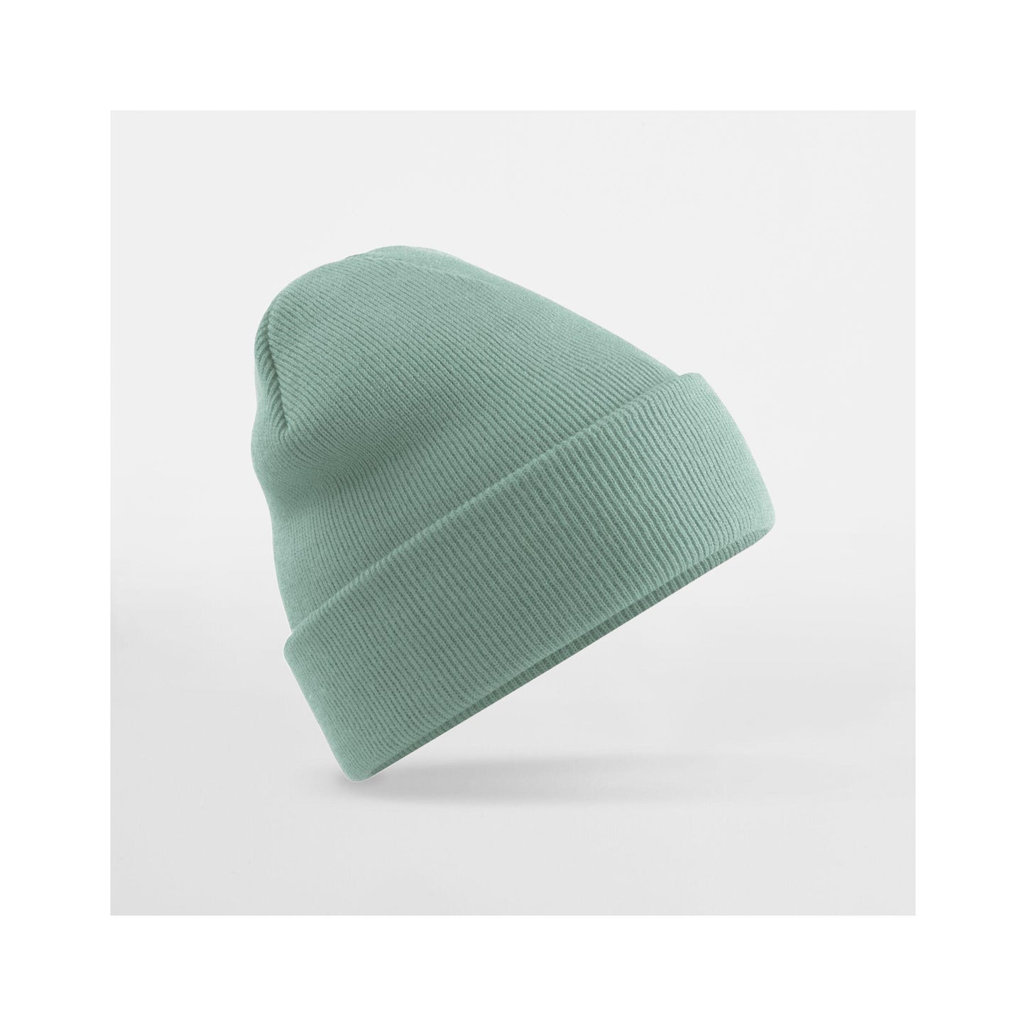 Dusty Green - Front - Beechfield Unisex Adults Original Cuffed Beanie