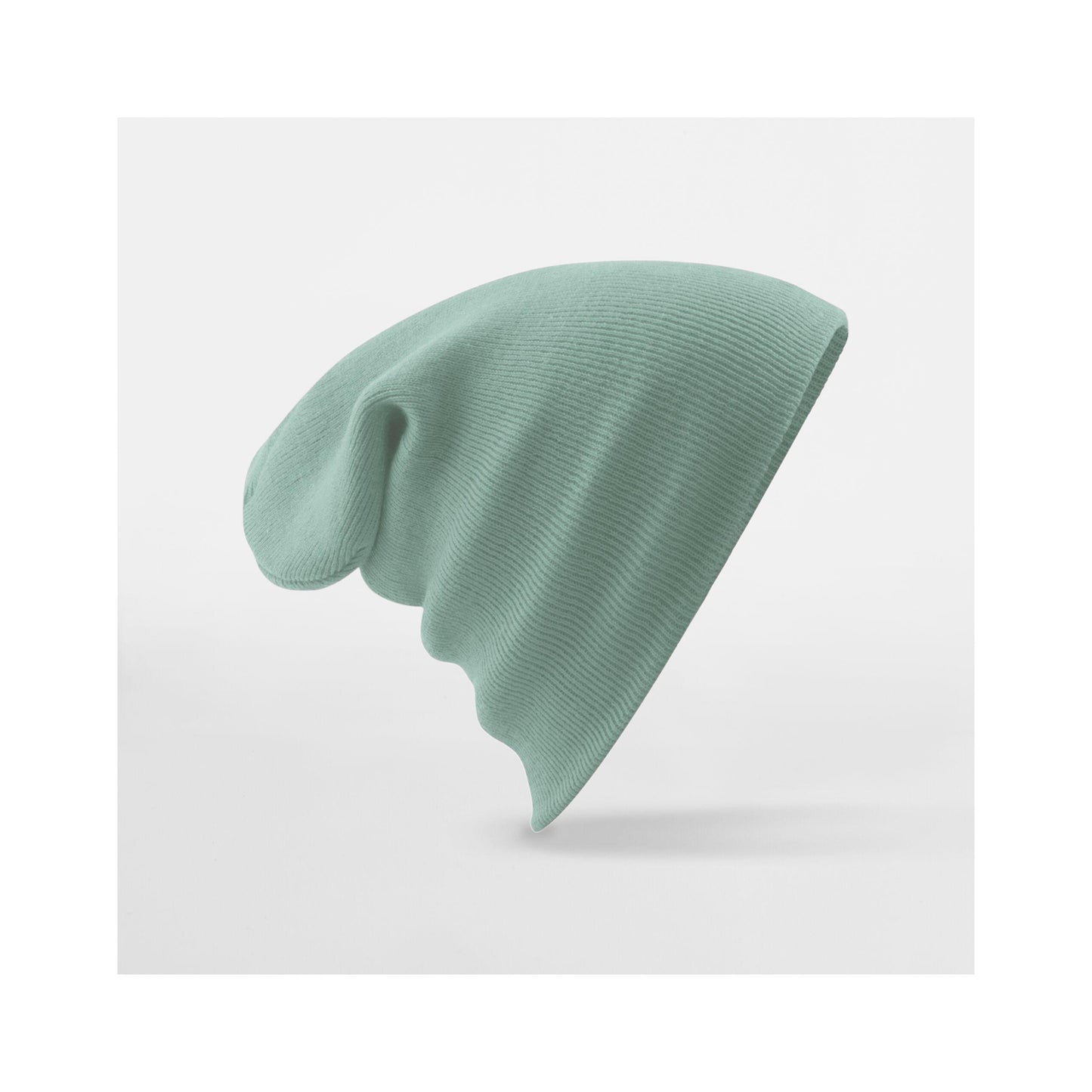 Dusty Green - Back - Beechfield Unisex Adults Original Cuffed Beanie