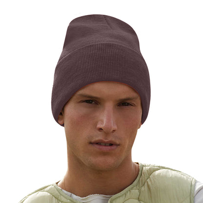 Chocolate - Back - Beechfield Unisex Adults Original Cuffed Beanie