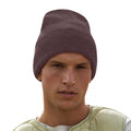Chocolate - Back - Beechfield Unisex Adults Original Cuffed Beanie