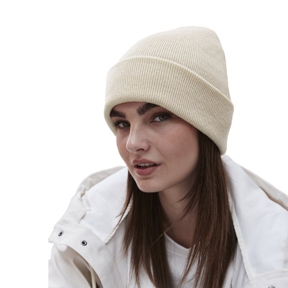Almond - Side - Beechfield Unisex Adults Original Cuffed Beanie