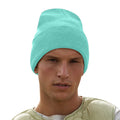 Mint - Back - Beechfield Unisex Adults Original Cuffed Beanie