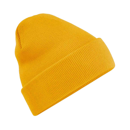 Mustard - Front - Beechfield Unisex Adults Original Cuffed Beanie