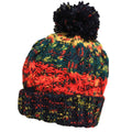 Crackling Campfire - Side - Beechfield Womens-Ladies Corkscrew Pom Pom Beanie