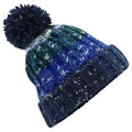 Alpine Blues - Front - Beechfield Womens-Ladies Corkscrew Pom Pom Beanie