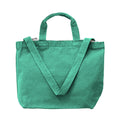 Beach Blue - Front - Bags By Jassz Zipped Canvas Shopper