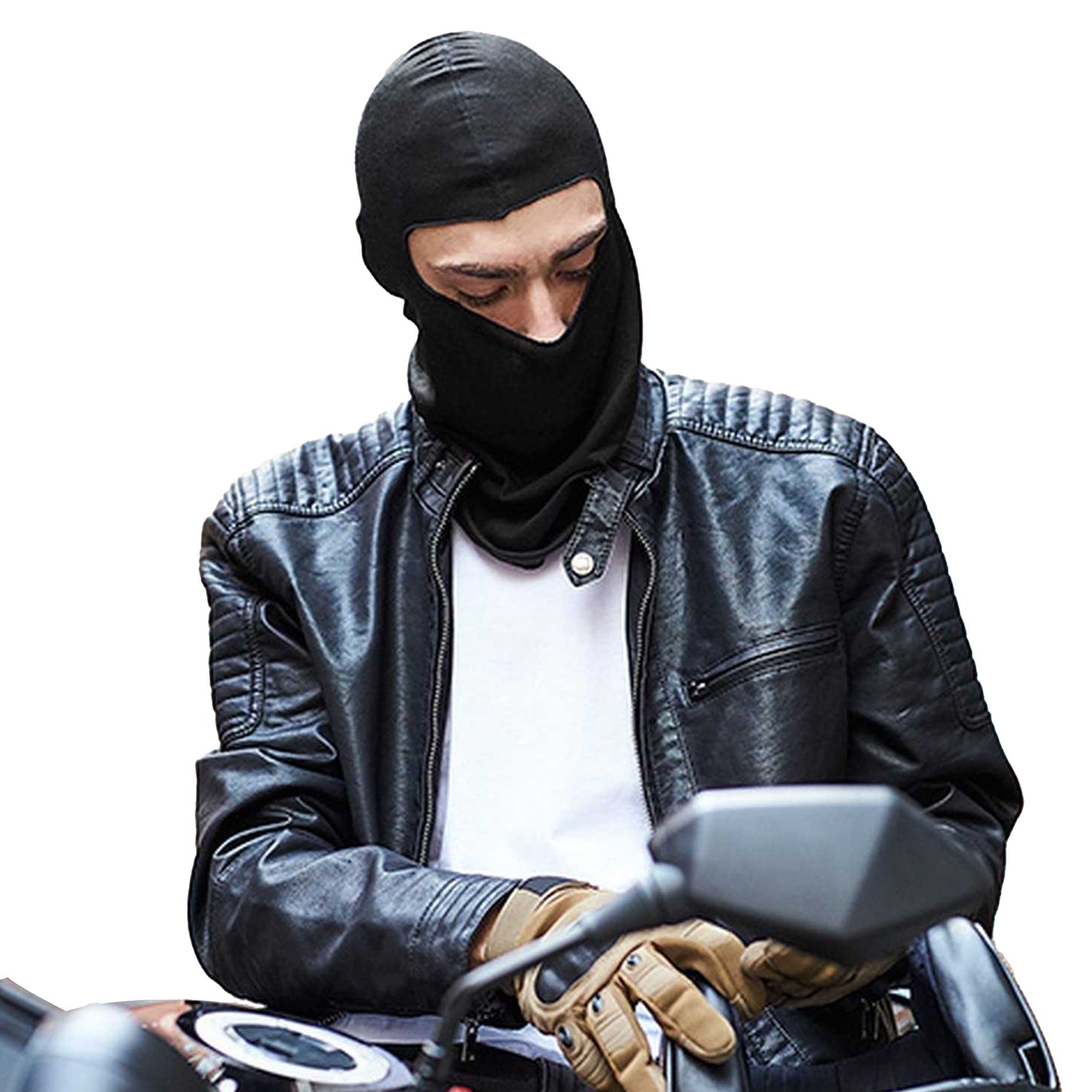 Black - Back - Beechfield Unisex Adults Microfibre Balaclava