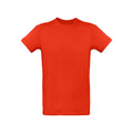 Fire Red - Front - B&C Mens Inspire Plus Tee
