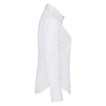 White - Side - Fruit Of The Loom Ladies Lady-Fit Long Sleeve Poplin Shirt
