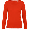 Fire Red - Front - B&C Womens-Ladies Inspire Long Sleeve Tee