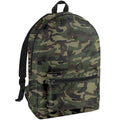 Jungle Camo-Black - Front - Bagbase Packaway Backpack
