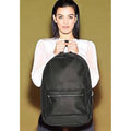 Black - Lifestyle - Bagbase Faux Leather Fashion Backpack