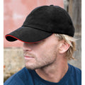 Black-Red - Back - Result Core Unisex Adults Memphis Sandwich Peak Cap