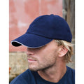 Navy-White - Back - Result Core Unisex Adults Memphis Sandwich Peak Cap