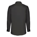 Black - Front - Fruit Of The Loom Mens Long Sleeve Poplin Shirt
