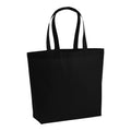 Black - Front - Westford Mill Premium Cotton Maxi Tote Bag