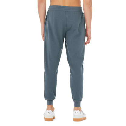 Slate Heather - Side - Bella + Canvas Unisex Jogger Sweatpants