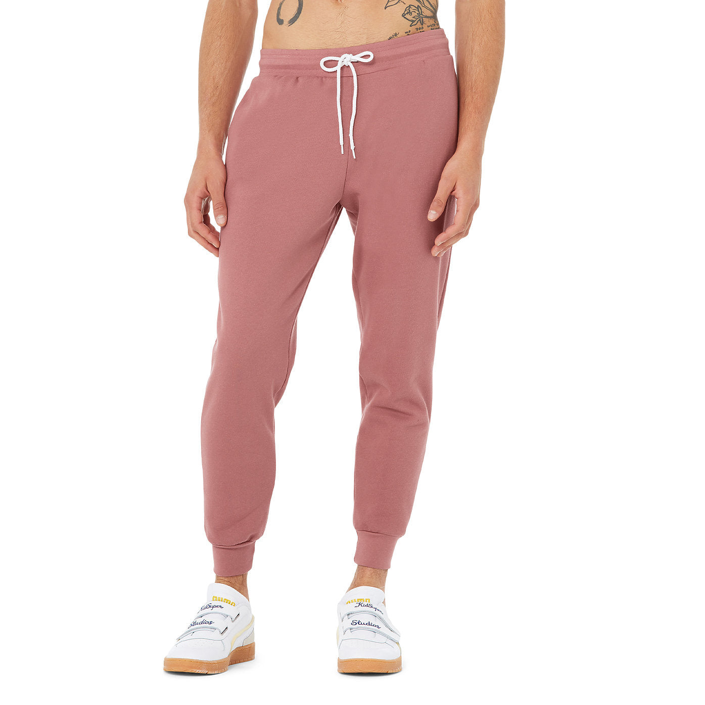 Mauve - Back - Bella + Canvas Unisex Jogger Sweatpants