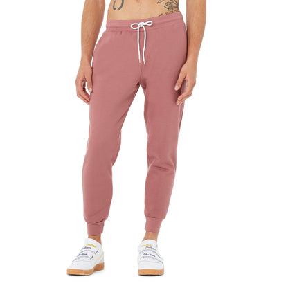 Mauve - Back - Bella + Canvas Unisex Jogger Sweatpants