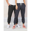 Dark Grey Heather - Side - Bella + Canvas Unisex Jogger Sweatpants