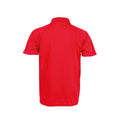 Red - Back - Spiro Impact Mens Performance Aircool Polo T-Shirt