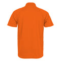 Floro Orange - Back - Spiro Impact Mens Performance Aircool Polo T-Shirt