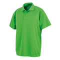Lime - Front - Spiro Impact Mens Performance Aircool Polo T-Shirt